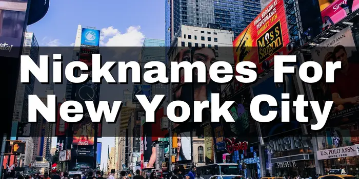 Nicknames For New York City