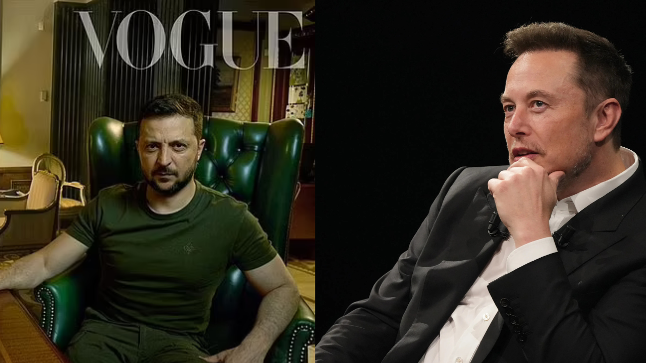 Elon Musk Posts Vogue Cover of Ukraine’s President and First Lady