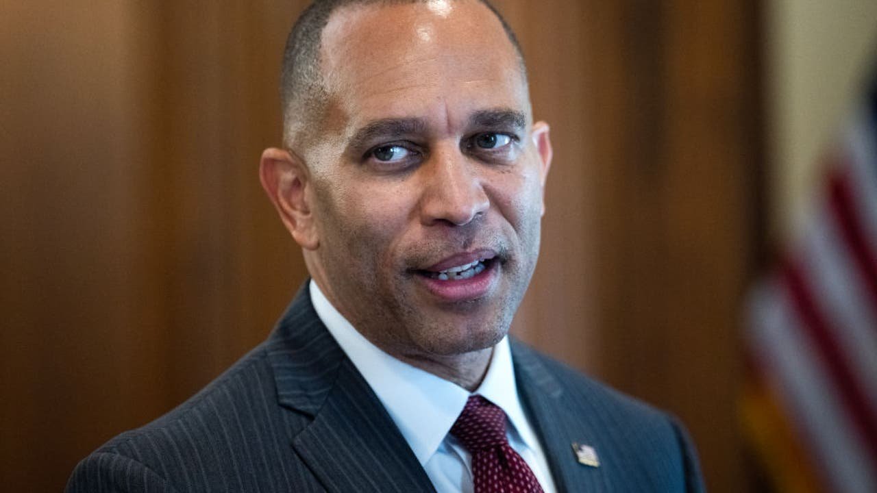 Hundreds Protest Outside Event Featuring House Minority Leader Hakeem Jeffries