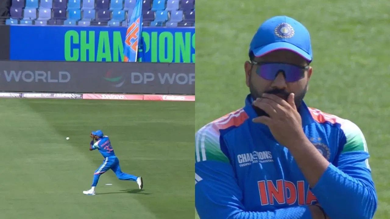 Hardik Pandya Reacts As Harshit Rana Drops Catch In India vs Pakistan